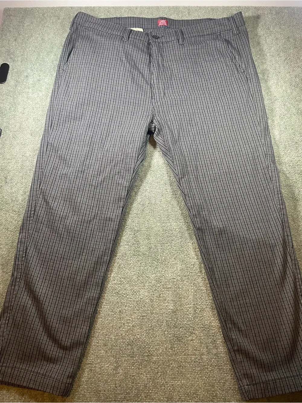 Levi's XX Chino Men's Gray & Black Checkered  Chinos 44x30